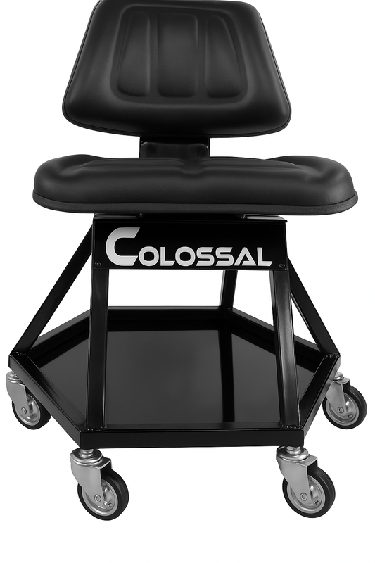 Colossal 18” 6-Wheel Roll-Around Shop Chair
